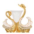 thumbnail image 1 of Coffee Dessert Spoon Fork Set, Swan Base Holder Dinnerware Set With 6 Spoons, Luxury Exquisite Elegant Swan Shape Spoon Holder, Zinc Alloy Decorative Swan Flatware For Coffee Fruit, 1 of 8