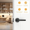 thumbnail image 3 of Poignées de Porte Mates Intérieures Moletées Intimité Poignées de Porte Levier de Porte Robuste pour Chambre Ou Salle de Bain Réversible Sans Clé pour Portes Gauche Droite AM, 3 of 6