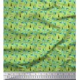 thumbnail image 1 of Soimoi Tissu Georgette Poly Vert Tissu Imprimé Bouteille Coloré au Mètre 52 Pouces de Large, 1 of 3