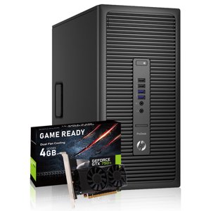 HP ProDesk Bureau de jeu de tour PC Intel. I7-6700 jusqu'à 4.00 Ghz, 16GB DDR4 RAM, 512GB SSD, Nvidia GeForce GT 750 Tie DDR5 4GB Carte graphique, HDMI,Nouveau clavier & Souris, WIFI, Windows 10 Pro