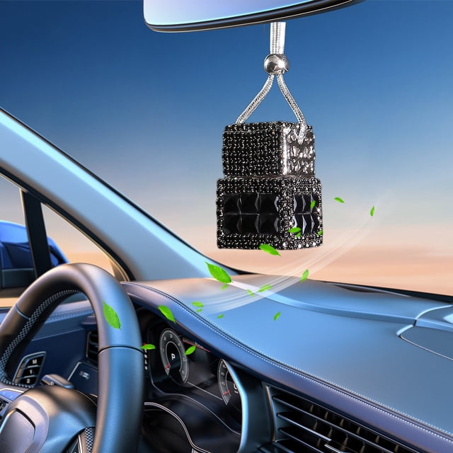 TIMIFIS Acrylic Bottle Automotive Diamond Perfume Bottle Pendant Car Perfume Bottle Car Pendant Rearview Mirror Car Car Hanging Empty Bottle Other Exterior Accessories