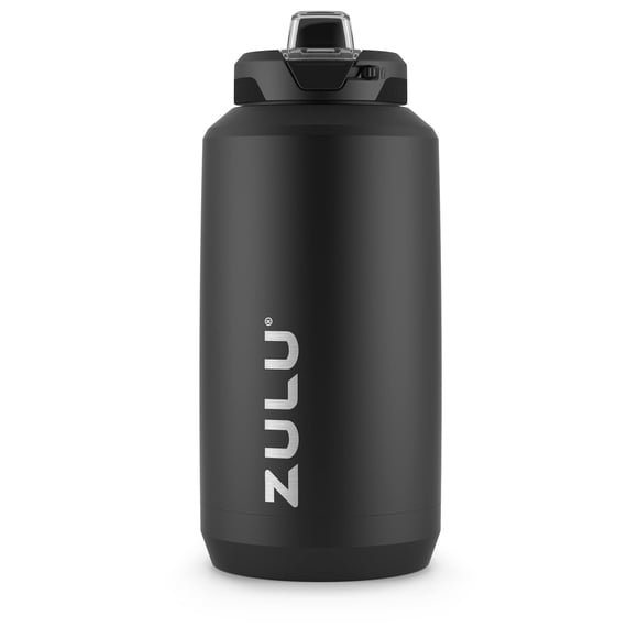 ZULU Goals 64oz Water Bottle Half Gallon Stainless Steel Jug with Straw, Leak Proof Lid and Handle, Vacuum Insulated Double Walled Reusable Metal Jug Perfect for Gym, Home, and Sp