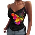 thumbnail image 2 of SMihono Hauts pour Femmes Débardeur pour Femmes Mode Décontractée Femmes Camisole Imprimée Sans Manches Col en V Hauts pour Dames Gilet Ajusté Débardeurs pour Femmes Hauts d'Été pour Femmes, 2 of 5