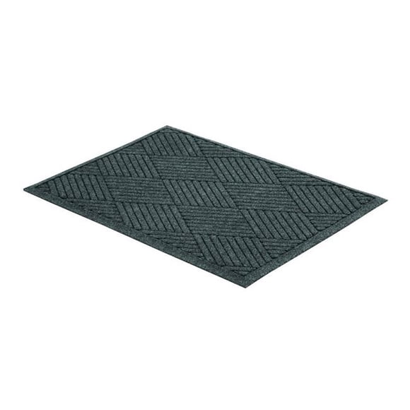 Millennium Mat Company Mllegdfb020304 2 X 3 Pi. Eco Guard Tapis de Sol d'Intérieur à Motif Losange pour Raclette, Charbon Noir