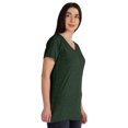 thumbnail image 2 of Inkmeso Basic V-neck Jersey T-shirt Short Sleeve Long Length Tee Workout Top For Womens, 2 of 8
