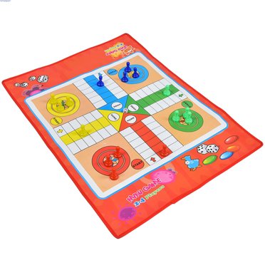23.6X17.7in Portable Ludo Game, Board Game, Non-Woven Fabric  Wear- Bright Color For All Ages For Kids