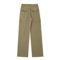 thumbnail image 3 of Timegard Pants for Women Straight Leg Solid Color Cargo Pants Lounge Pants with Pockets Fall Outdoor, 3 of 5