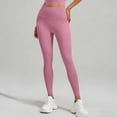 thumbnail image 4 of Miqool Womens High Waist Ankle Yoga Leggings Workout Tummy Control Soft Bike Pants with Two Pockets, 4 of 5