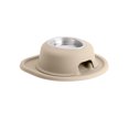 thumbnail image 1 of WeatherTech Système d'Alimentation pour Animaux à Hauteur Unique, Support de 3 Pouces de Hauteur - Acier Inoxydable - Beige, 1 of 1