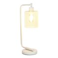 thumbnail image 3 of Simple Designs Bronson Antique Style Industrial Iron Lantern Desk Lamp with Glass Shade, 3 of 5