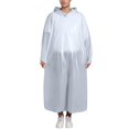 thumbnail image 1 of Versatile Wraps for All Seasons Oversized Raincoat with Lace Design and Button Closure for Outdoor Activities and Casual, 1 of 4