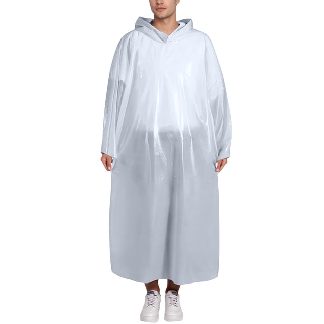 Versatile Wraps for All Seasons Oversized Raincoat with Lace Design and Button Closure for Outdoor Activities and Casual