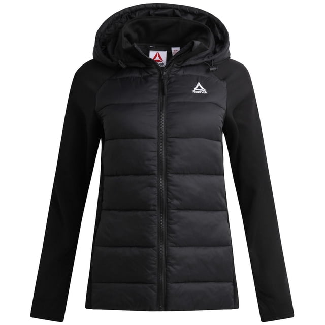 Veste pour femmes Reebok en maille extensible et tissu matelassé isolant
