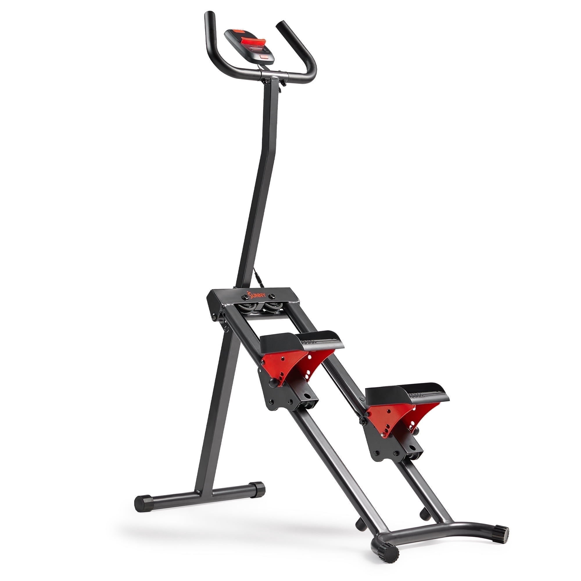 Machine d’entraînement Sunny Health & Fitness Smart Stepper pliable pour escaliers, grimpe verticale compacte avec pédales réglables
