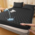 thumbnail image 1 of Waterproof Quilted Mattress Cover & Pillowcases Set,Waterproof Mattress Protector,Washable for Home, Bedroom, Hote, 1 of 8