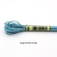 thumbnail image 4 of 2 Pieces Embroidery Threads Metallic Needle Crafts Knitting Supply Handcraft String Supplies Sewing Skeins Beautiful Decorations acid blueE3849, 4 of 5