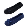thumbnail image 1 of CTM® Pantoufle Ballerine en Éponge pour la Maison (Lot de 2) (pour Femmes), 1 of 6
