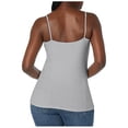 thumbnail image 3 of Hiiyo Women's Spaghetti Strap Camisole with Built-In Bra Summer Tank Top, Sizes L, 3 of 5