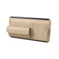 thumbnail image 1 of Beige Car Windshield Sunshade Glasses Storage Organizer With Leather Card Holder And Receipt Clip Multifunctional Car Accessory 12.20 X 6.69 Inches 0.53 Lbs, 1 of 6