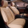 thumbnail image 1 of Maidao 2pcs Front Seat Covers for SEAT for Arona 2017-Present 2 Seats Leather Airbag Compatible Water Resistant Front Set Cushion Protector Beige, 1 of 7