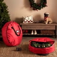 thumbnail image 1 of Amzcrzy Storage and Organization The Storage 60/76/90 Cm Round Single-Layer Cover Storage Bag Wreath Storage Bag Home Storage Organization and Storage Storage Container Storage Bins, 1 of 9