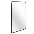 thumbnail image 4 of KOSSMAI Rectangular Wall Mirror with Round Coner for Bathroom, Living Room, Bedroom, Dining Room 30"X40" Black, 4 of 5