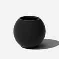thumbnail image 1 of Veradek Strata Series Sphere Plastic-Stone Round Planter - Black, 1 of 9