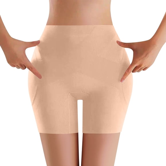SZJXBUY Seamless Tummy Control Underwear for Women Stretch Basic Lightweight Shorts Body Shaper High Waisted Girdle Butt Lifter Shorts Beige,XL