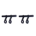 thumbnail image 2 of relayinert Bicycle Handlebar Extender with Double Clamps Front Flashlight Extension Bracket Mounting Rack Adapter Supplies Black Aluminum Alloy 2Set, 2 of 6