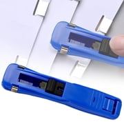 Portable Clip Stapler Push Stapler Clamp Staplers Handheld Paper Clam Clip Dispenser For School And Home Organization，Chip Bags Sort Craft, Portable Push Stapler Tool, Home Organization Stapler