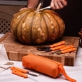 thumbnail image 3 of Kit de Sculpture de Citrouilles – Outil en Acier Inoxydable – Kit de Sculpture de Citrouilles Robuste pour Débutants et Pros pour Décorations de Porte d'Halloween, 3 of 8