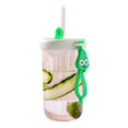 thumbnail image 2 of 500ml Straw Bottle with Handle Filter Design Tea Water Separation Cup Fruit Tea Bottle School Supplies, 2 of 8