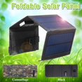 thumbnail image 2 of Waterproof 20W 5V Foldable USB Solar Panel Cells Charger for Hiking (Black), 2 of 5
