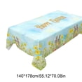 thumbnail image 3 of Deeceymbur All Season Waterproof Table Cover Cute Rabbits Easter Egg Floral Print Indoor Outdoor Picnic, 3 of 6