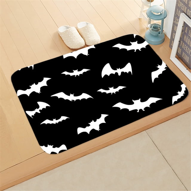 TIMIFIS Halloween Decorations Welcome Mats Outdoor Halloween Letters Home Door Mat Absorbent Mat Living Room Kitchen Floor Mat