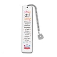 thumbnail image 1 of serony Stainless Steel Bookmarks Elegant And Delicate Gift For Book Lovers And Students Birthday Gift 21 years, 1 of 6