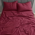 thumbnail image 3 of Nestl Full Sheet Set, 1800 Series Microfiber Deep Pocket 4 Piece Bed Sheet Set, 3 of 8
