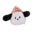 thumbnail image 1 of Mini Puppy Doll Keychain Plush Toy Animal Keychain Doll Package Charm (Black Eared Puppy), 1 of 2
