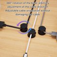 thumbnail image 3 of Magnetic Cable Clips, Universal 3PCS High Toughness Adhesive Wire Keeper  for Home Office Car White,Black, 3 of 7