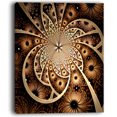 thumbnail image 2 of Symmetrical Brown Black Fractal Flower - Floral Canvas Art Print, 2 of 3