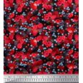 thumbnail image 1 of Soimoi Cotton Voile Fabric Raspberry,Strawberry & Cherry Fruits Print Sewing Fabric Yard 42 Inch Wide, 1 of 3