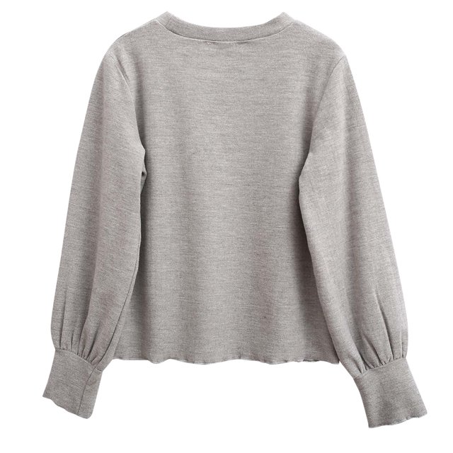 Newborn Sweatshirt Discounts Children's Spring and Fall Model Solid Color Models Bottoming Shirt Cotton Personality Long-Sleeved Girls Round Neck Blouse Baby Girls Tops Gray 10T