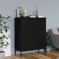thumbnail image 1 of vidaXL Armoire à Tiroirs Noire 80x35x101,5 cm Acier, 1 of 5