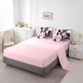 thumbnail image 3 of Erosebridal Geometric Stripe Bedding Sets Twin Size,Rectangle Lines Comforter Sets with Sheets,Patchwork Decor,Reversible,7pcs, 3 of 5