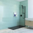 thumbnail image 1 of Emberveil Black SMC Shower Base 30" x 60" – Low Profile Anti-Slip Stone Texture with Side Drain, 1 of 6