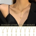 thumbnail image 2 of Pendentif Alphabet 26 Lettres Collier Lettre Initiale Mode pour Femmes C5L3, 2 of 8