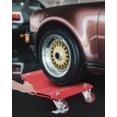 thumbnail image 1 of Kojooin Chariot de Voiture, Ensemble de 4, Capacité de 6000 Lb, Chariot à Roues pour Déplacer des Voitures, Chariot de Véhicule avec Roue Rotative à 360°, Rouge, 1 of 6