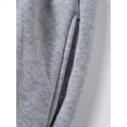thumbnail image 3 of Innerwin Hoodies And Sweatpant Set Solid Color Mens Tracksuit Winter Hooded Warm 2 Piece Hoodie Light Gray L, 3 of 8