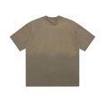 thumbnail image 1 of Styesk T-Shirts pour Homme T-shirt Rétro Décontracté pour Homme Couleur Unie Col Rond Collection Coupe Ample Manches d'Épaule, 1 of 2