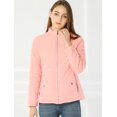 thumbnail image 2 of INSPIRE CHIC Veste Matelassée Légère à Col Montant à Fermeture Éclair pour Femme, 2 of 6